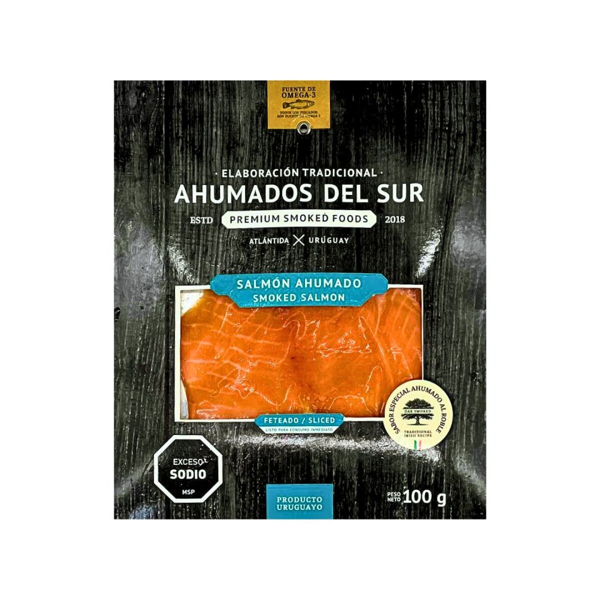 Salmón ahumado Premiun Ahumados del Sur - 100 g 