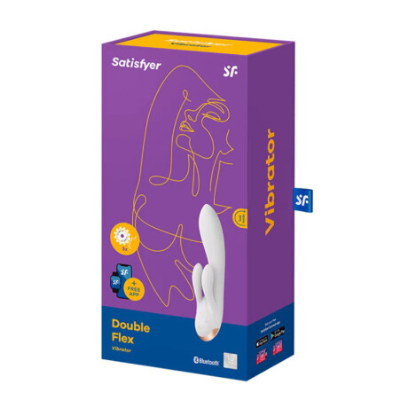 Satisfyer Double Flex Vibrador Bluetooth App Blanco Satisfyer Double Flex Vibrador Bluetooth App Blanco