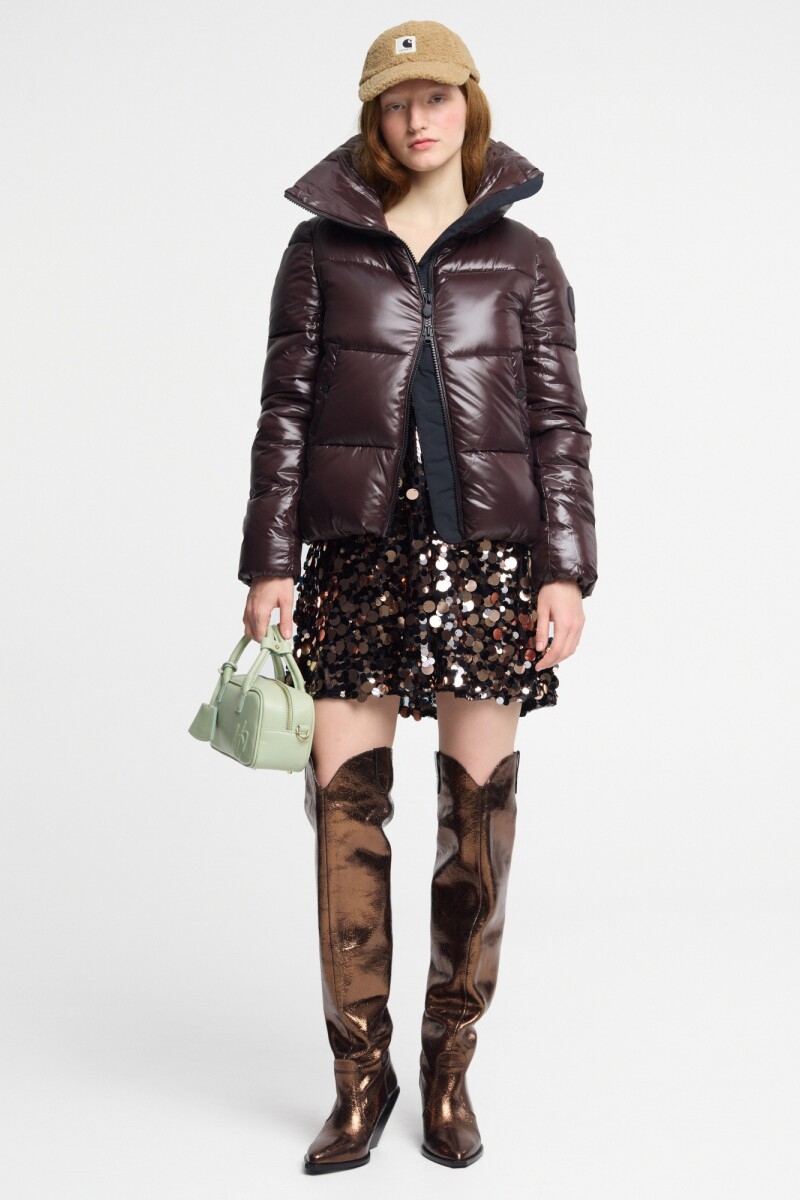JACKET ISLA Marron