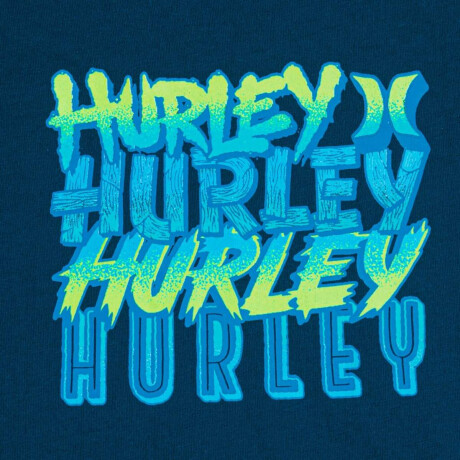 Conjunto Ripped Sticker Camiseta Tanike de Niña Azul