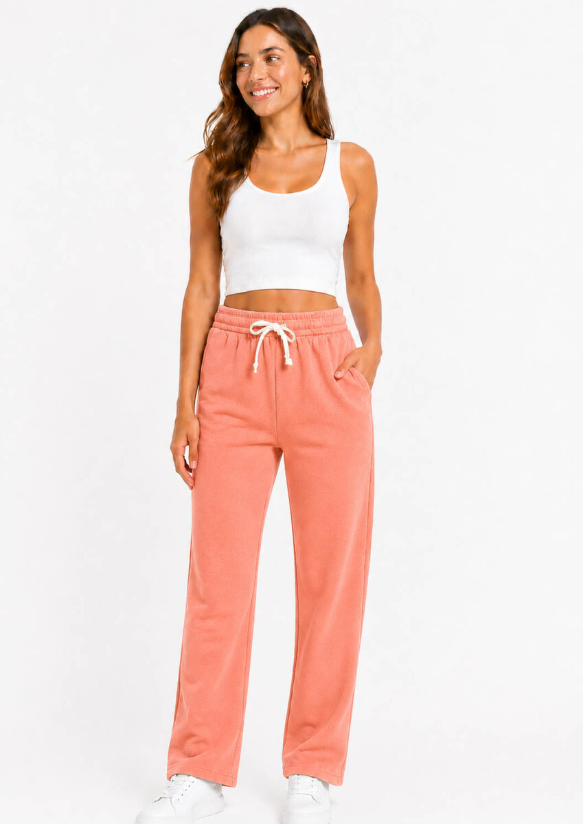 Pantalón Felpa Alex - Coral 