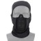 Balaclava con máscara de rejilla Negro