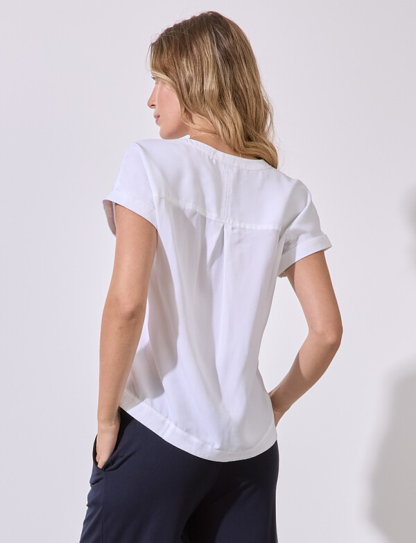 Blusa Saten BLANCO