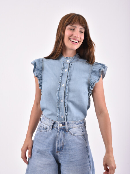 CAMISA CAMIL AZUL CLARO