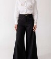 Pantalon Wide Xl Linen Ss26 Pre Venta Negro