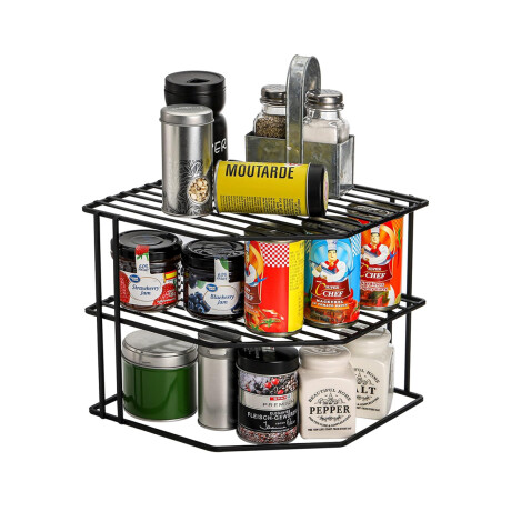 Organizador esquinero doble estante metal Sc