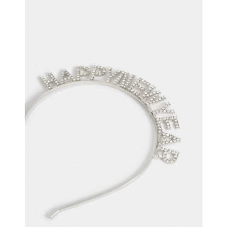 Vincha Rígida Happy New Year Combinacion Bicolor