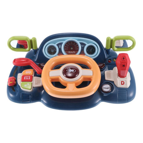 Volante Musical Juego Infantil Simulador Manejo Luz Sonidos Azul