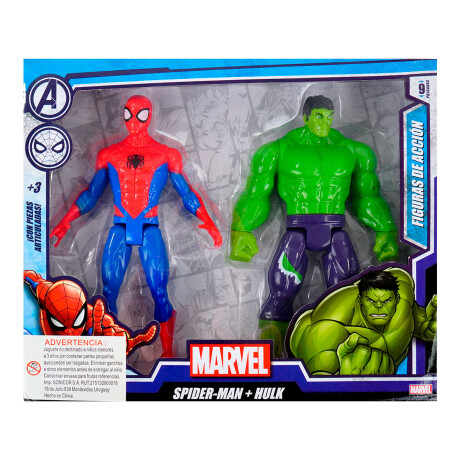 Set de muñecos Spiderman y Hulk Set de muñecos Spiderman y Hulk
