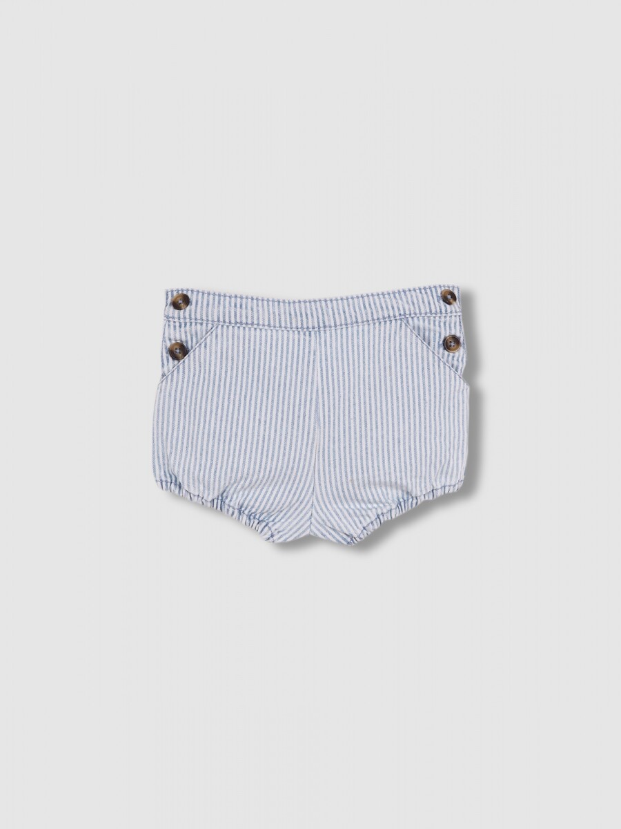 Pantalon De Micro Rayas Gris