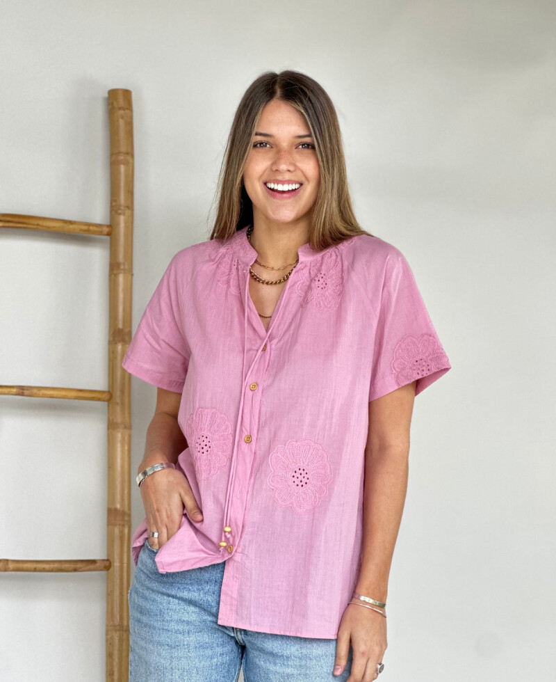 Camisa Lucia rosa