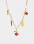 Collares Cortos Frutas Collar Corto Con Frutas - Dorado