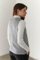 CHALECO TEJIDO GRIS