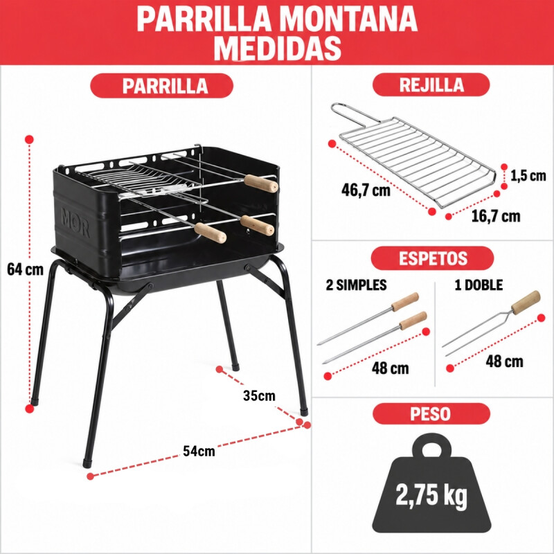 Parrilla Montana NEGRO