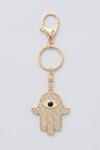 Llavero hamsa dorado