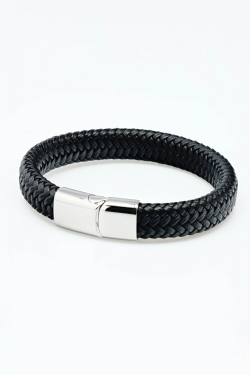 Pulsera cuero Negro