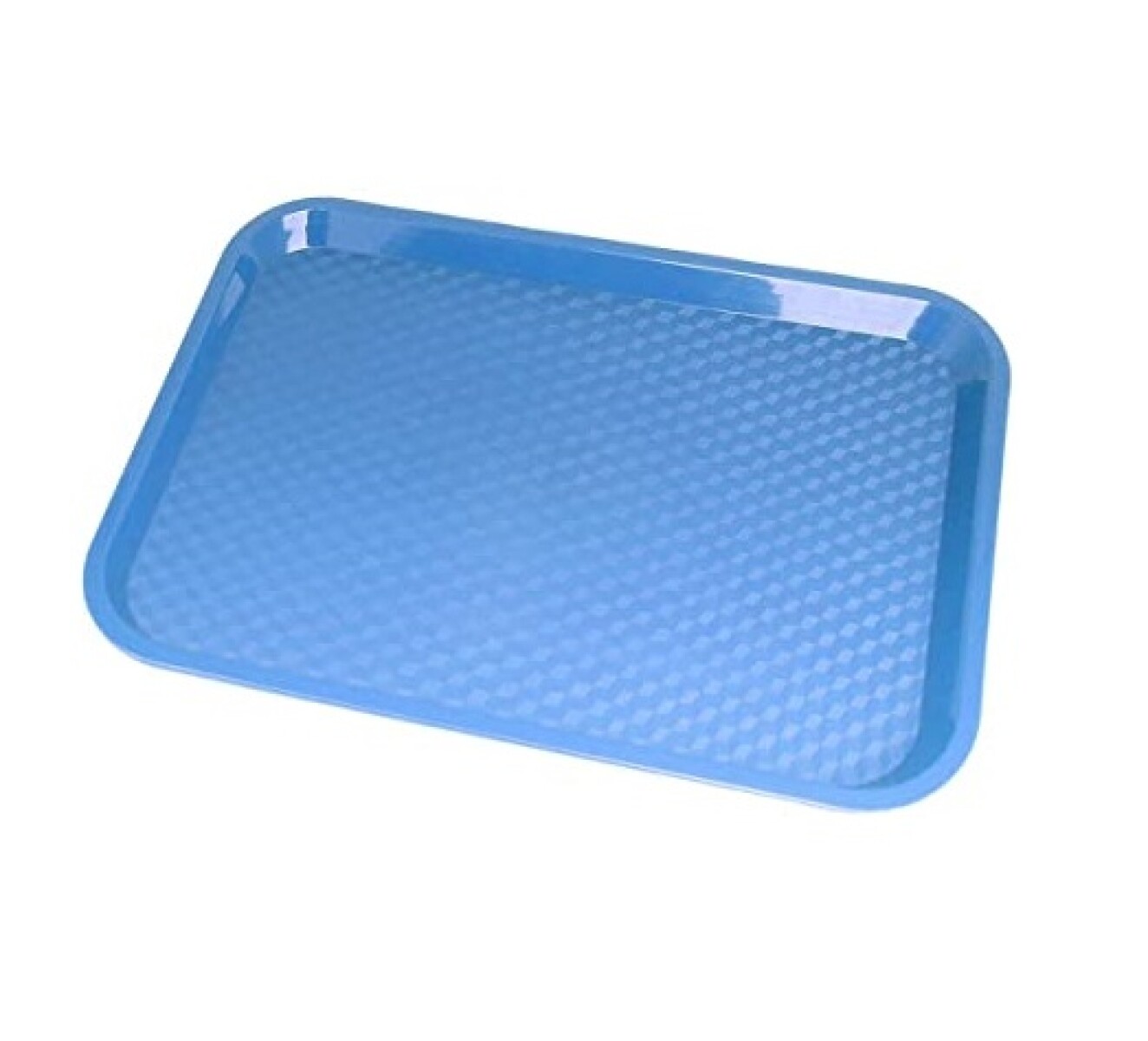 Bandeja Autoservicio Plástica con antideslizante 30 x 41 cm Azul 