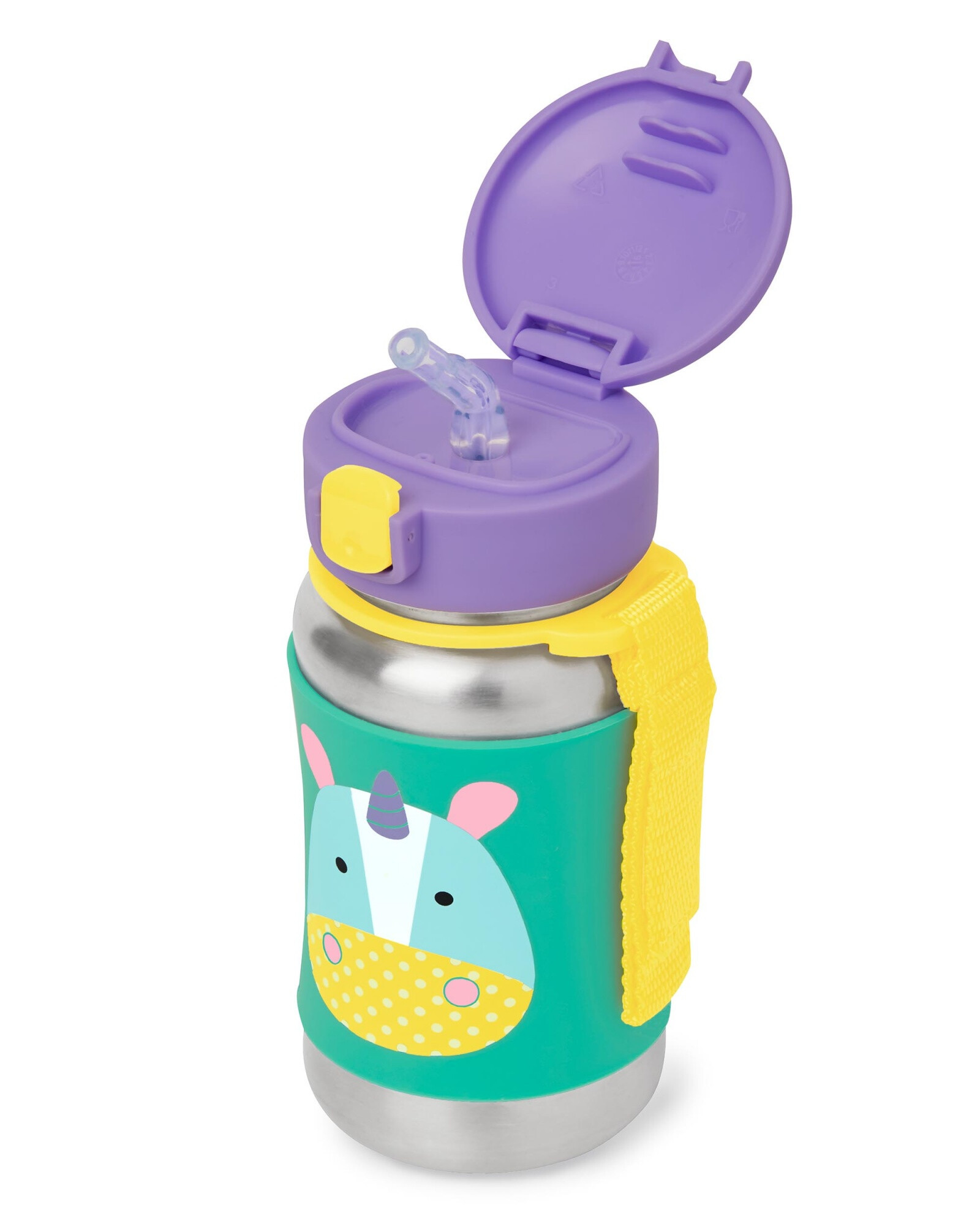 Botella acero inoxidable con sorbito, diseño unicornio Botella acero inoxidable con sorbito, diseño unicornio