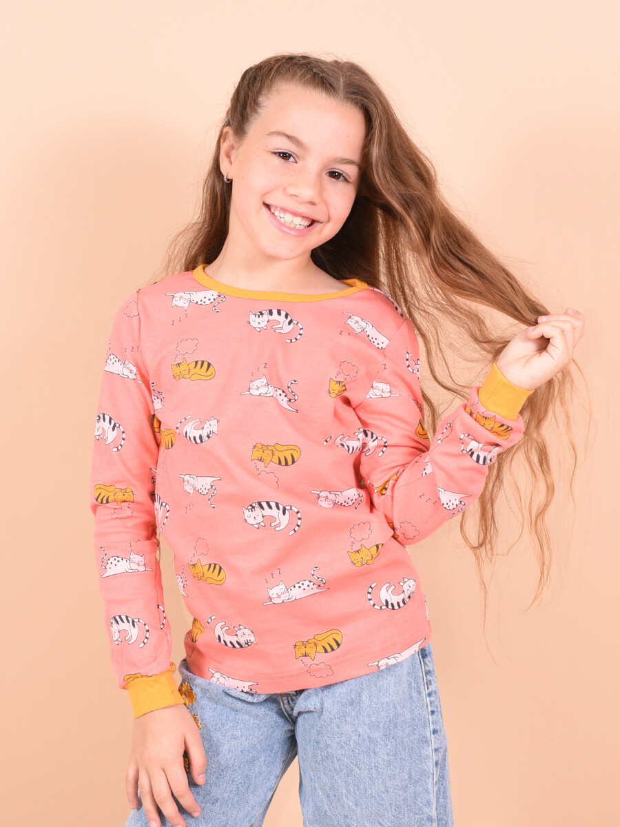 REMERA CANDY - CORAL 