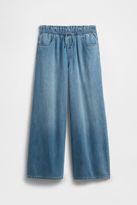 Jean Baggy Niña Medium Wash