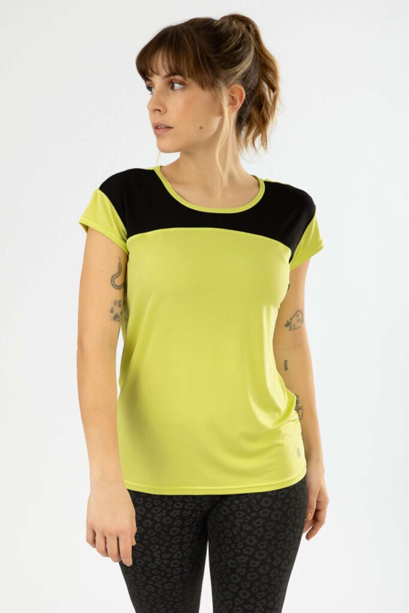Remera piuma - Verde lima/fluo 