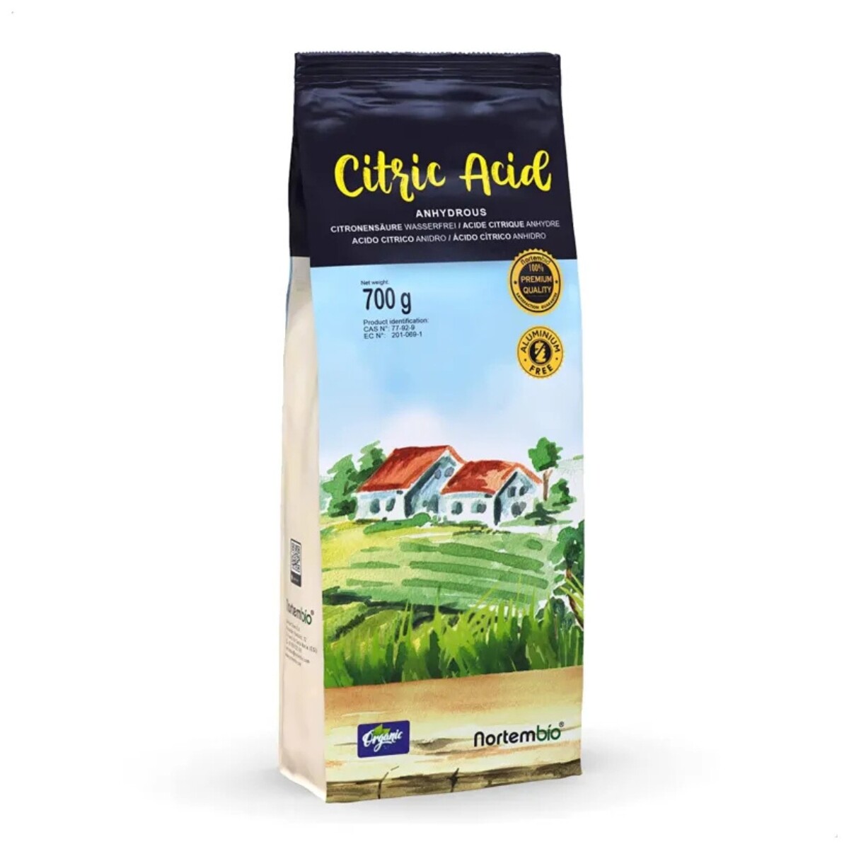 Acido Cítrico Ecologico 700G Baños Cocinas Jardines 