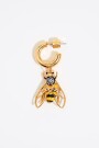 PENDIENTES ARO ABEJA CON CRIST Oro