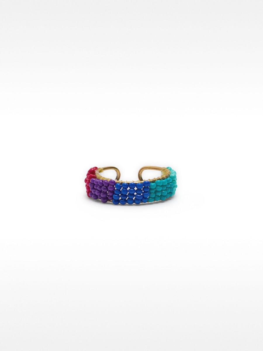 Anillo Con Abalorios multicolor