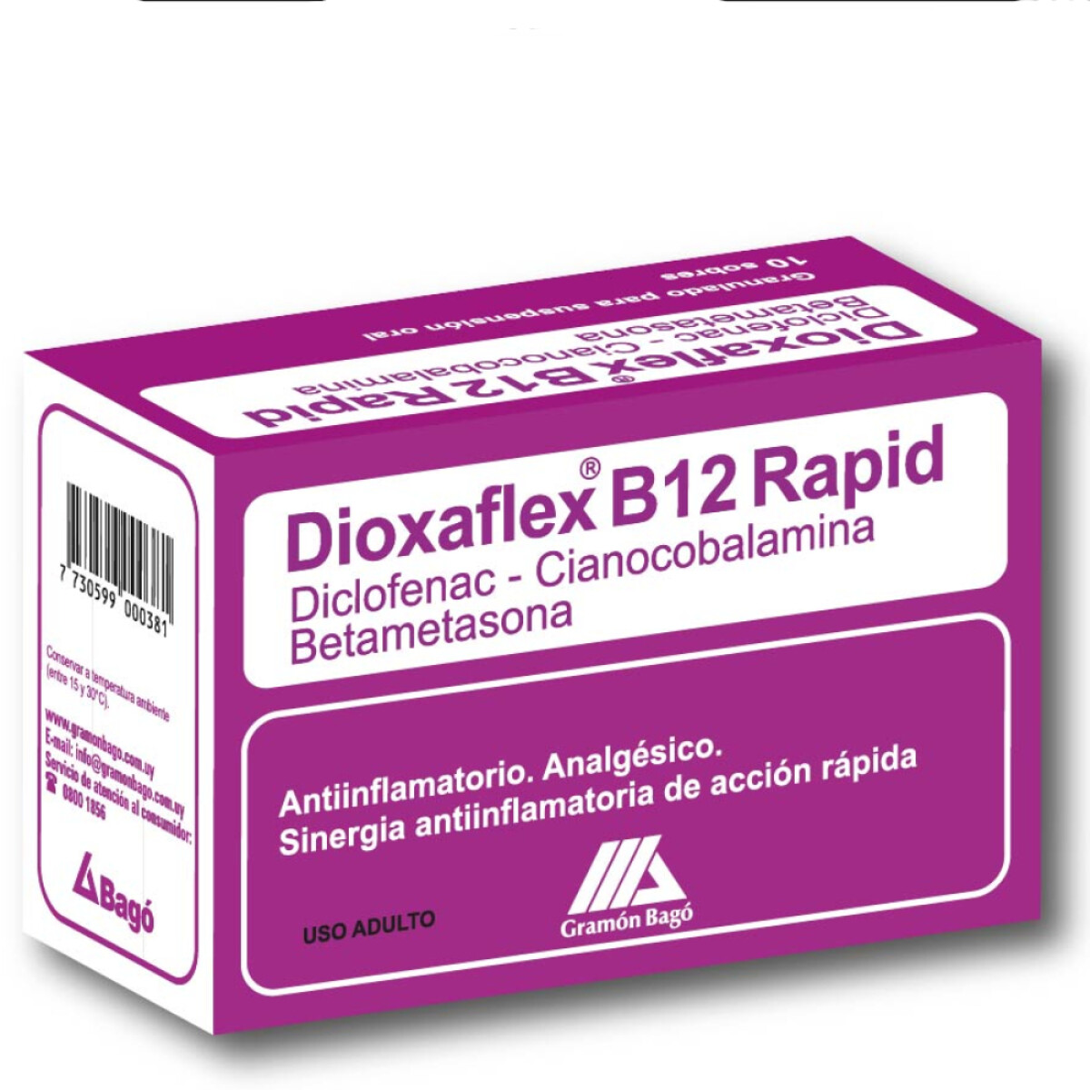 Dioxaflex B12 Rapid 10 Sobres 