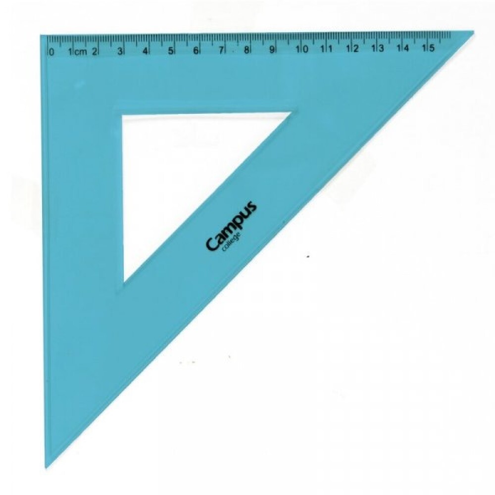Juego De Geometría Irrompible Campus University Color Azul Traslúcido 30 Cm #JUEGO DE GEOMETRÍA IRROMPIBLE CAMPUS UNIVERSITY COLOR AZUL TRASLÚCIDO 30 CM