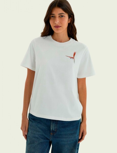 CAMISETA MANGA CORTA CON ESTAMPA - BLANCO BLANCO
