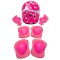 Set Casco, Rodillera y Coderas Rosado