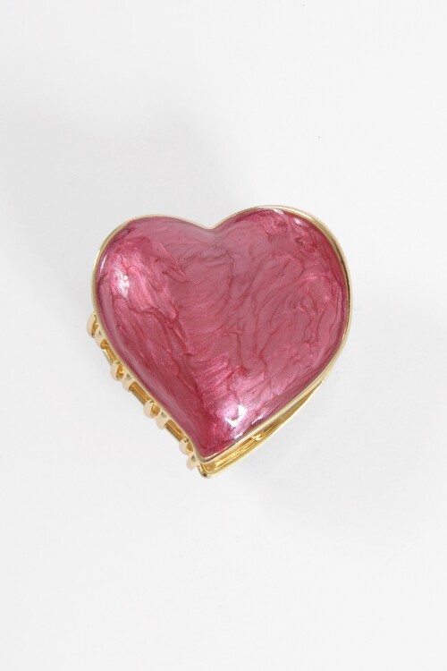Broche cora simil nacar rojo