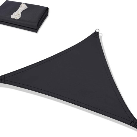 Toldo Vela Triangular Oxford Impermeable 100% 3.6m Negro