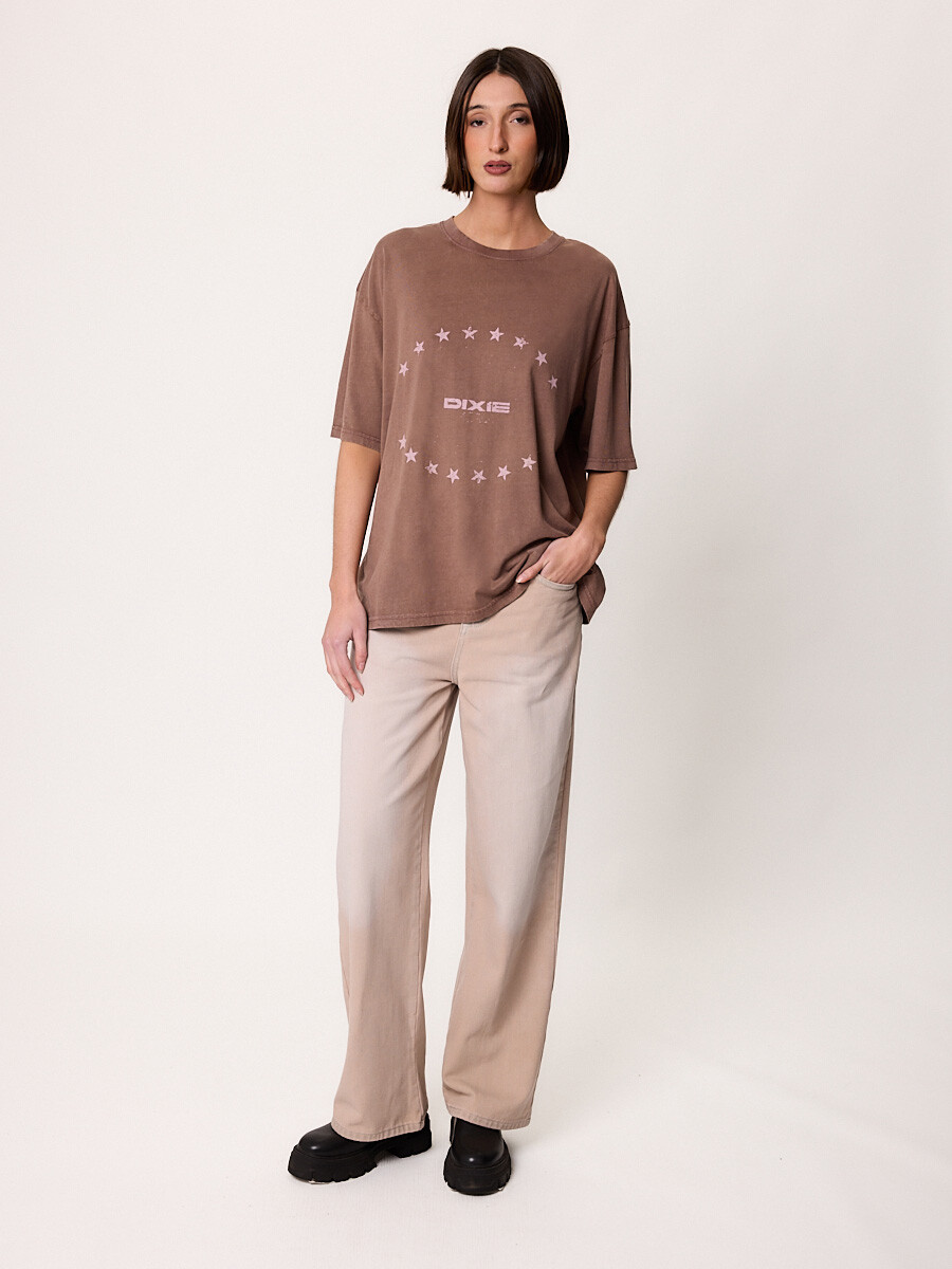 T-SHIRT M/C TOFOS DIXIE Tabaco