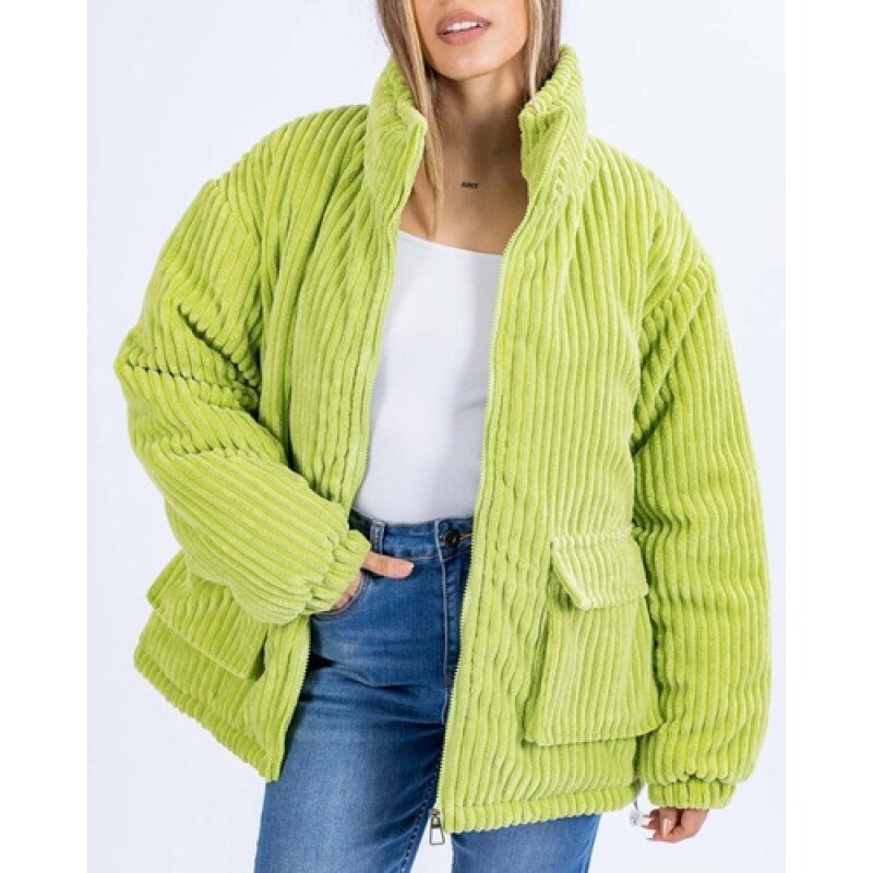 Campera para Mujer en pana UFO Dakota Verde Campera para Mujer en pana UFO Dakota Verde