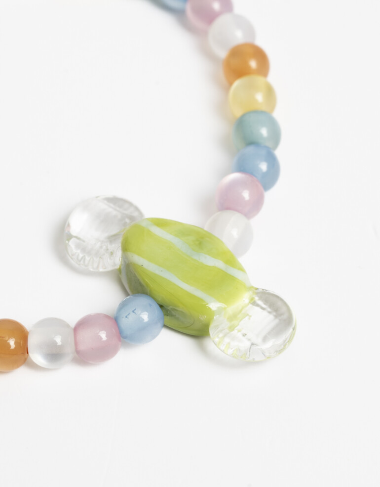 Pulseras Elásticas Canutillos Pulsera Elástica Beads Para Niñas - Combinacion Multicolor