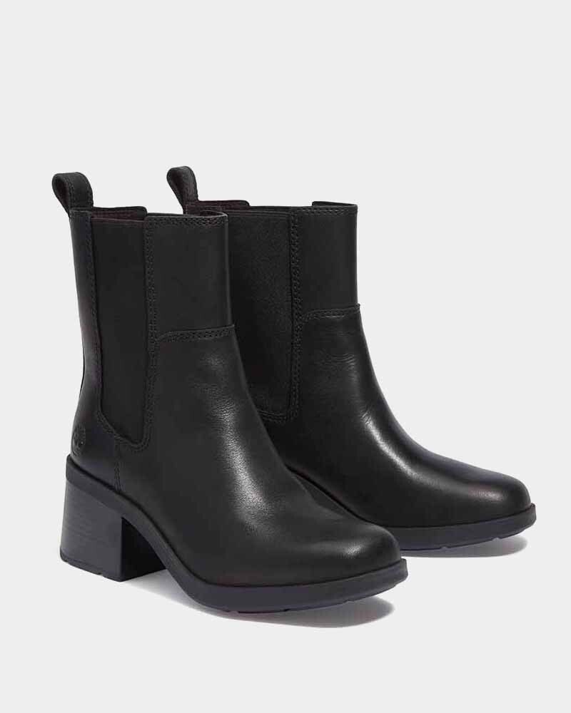 Botas Chelsea Bellevaux Mid Mujer Black Full Grain