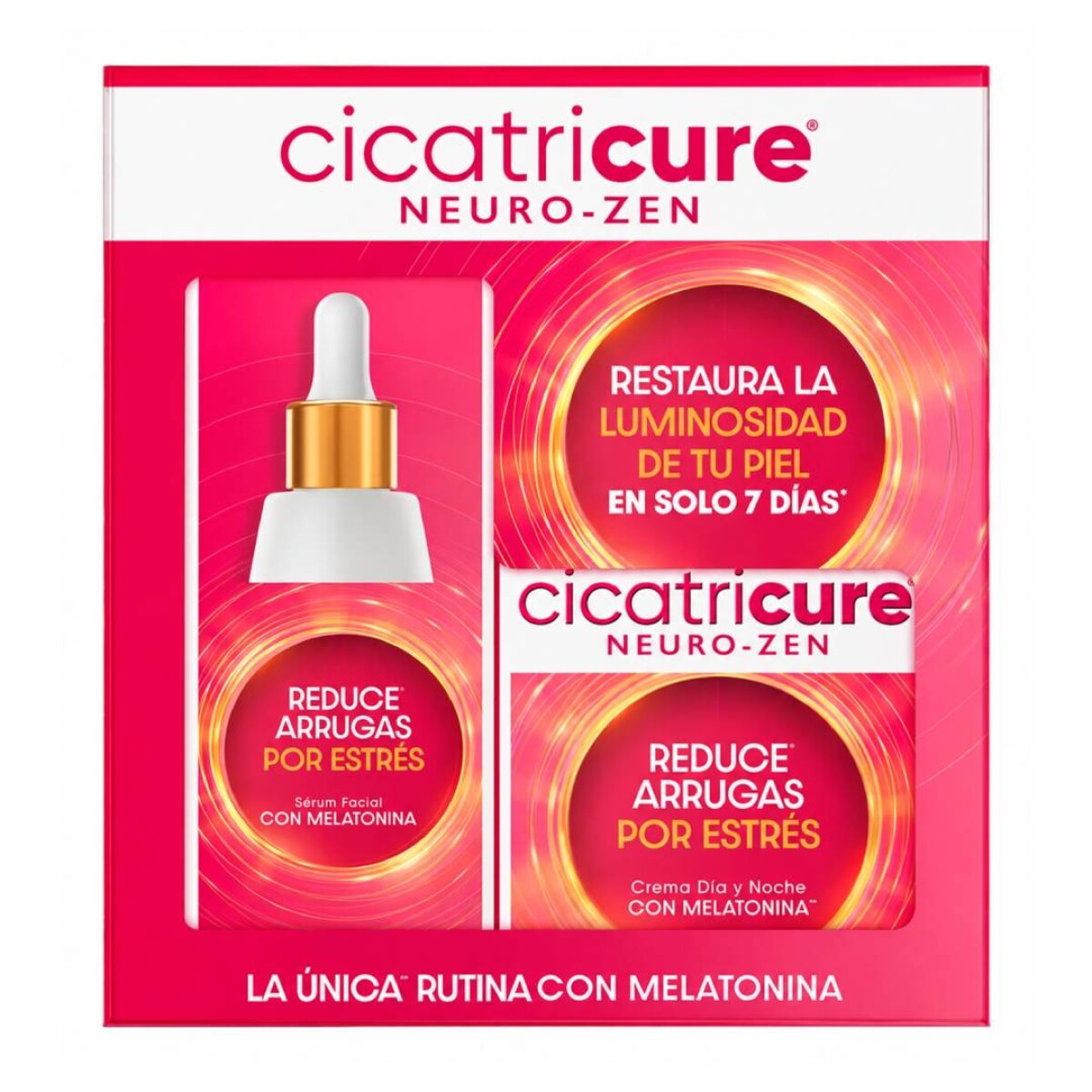 Pack Cicatricure Neuro Zen Serum y Crema 50g - Con Melatonina 