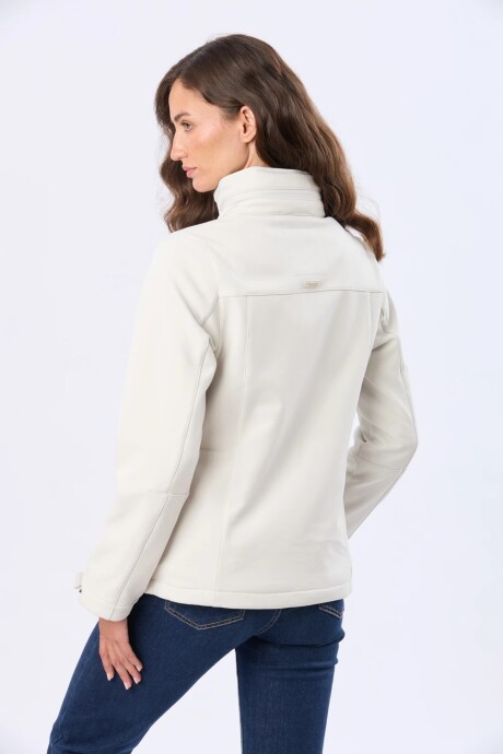 CAMPERA DE NEOPRENO CON CAPUCHA - Natural CAMPERA DE NEOPRENO CON CAPUCHA - Natural