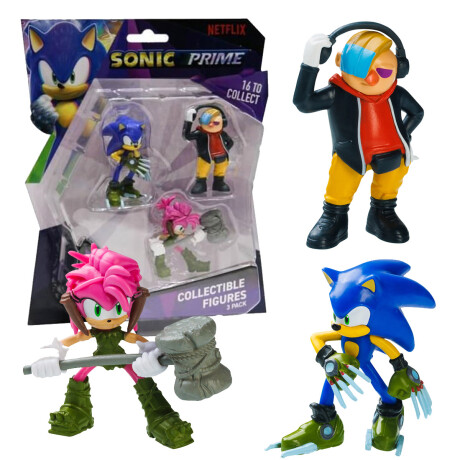 Figuras Muñecos Sonic X3 Original Coleccionable 4