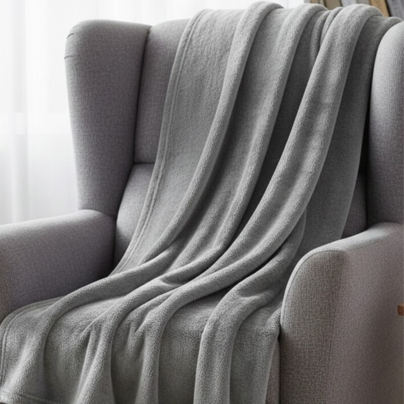 Manta polar Fleece 1 plaza 127x152 cm GRIS