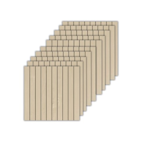 Placas autoadhesivas x 10 simil WPC 60x60cm Beige