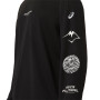 Polo Running Fujitrail Logo LS Top Hombre Performance Black/carrier Grey/cool Grey