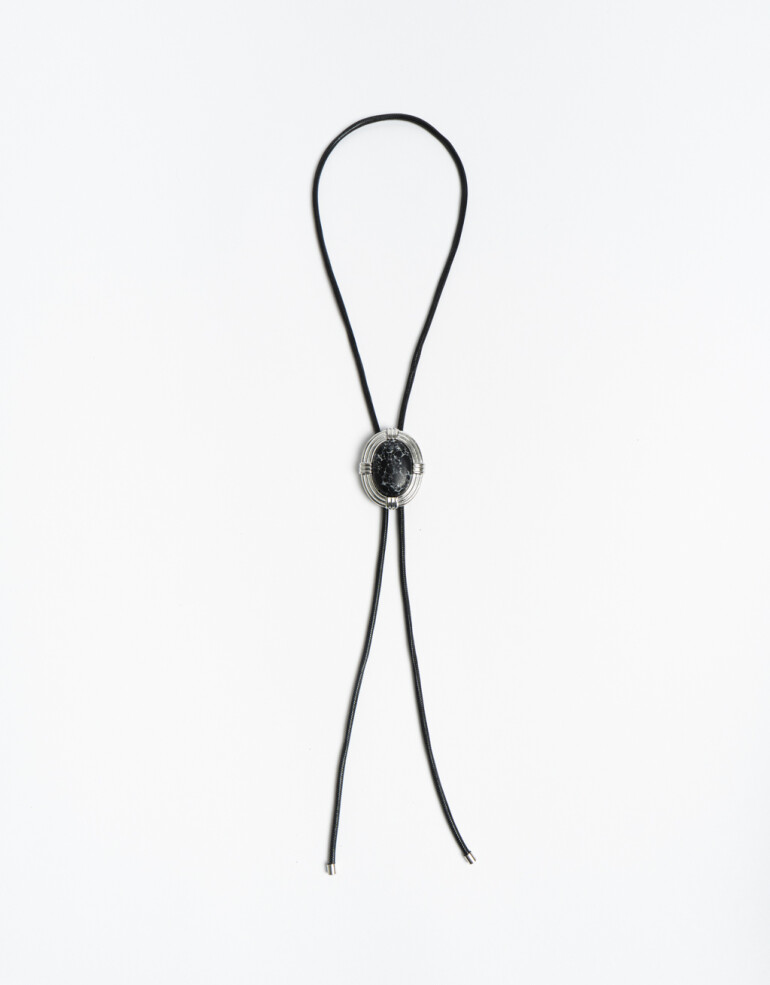 Collares Largos Piedra Collar Largo Piedra Vintage - Plateado