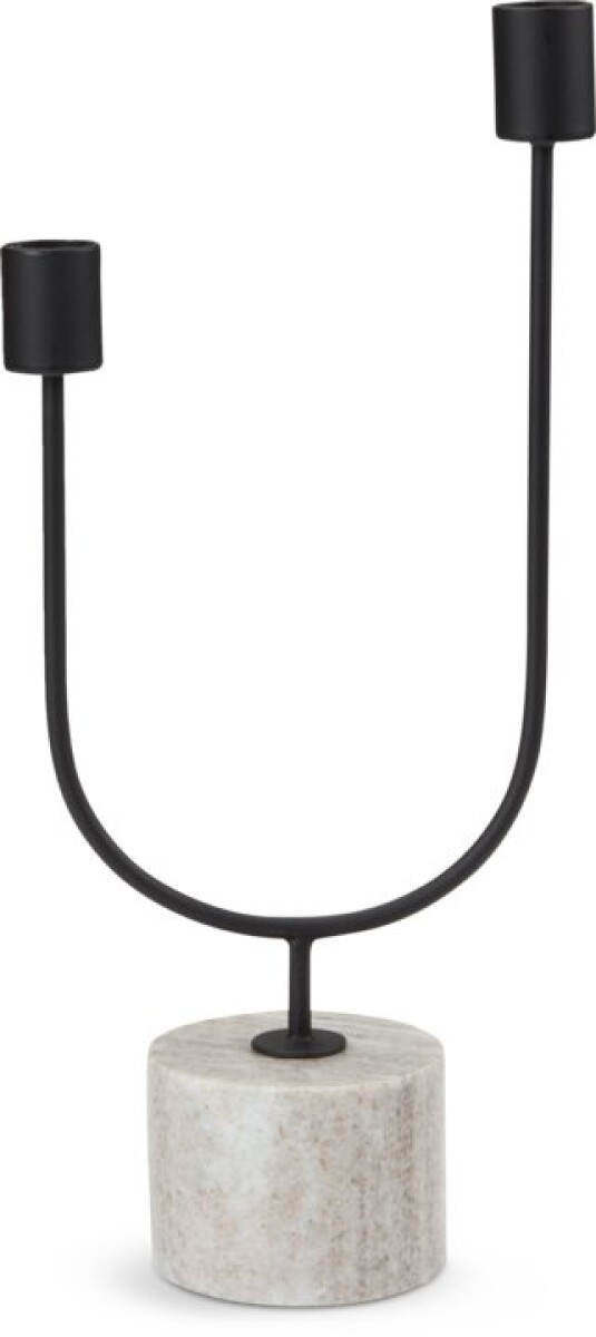 Candelabro KURT 15x7x33 cm negro 