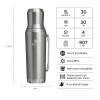 Termo y Mate 2 en 1 Stanley Mate System 2.0 1.2L Acero