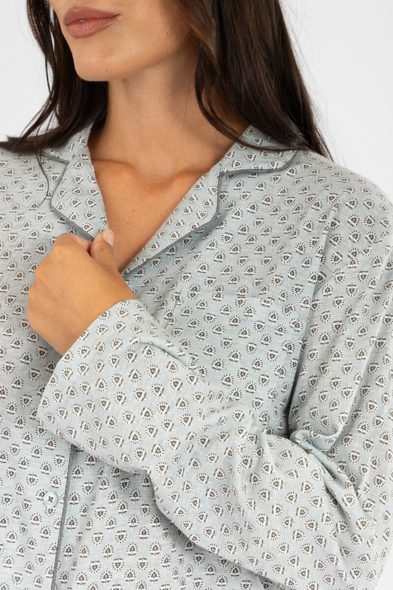 Pijama indian flower Celeste