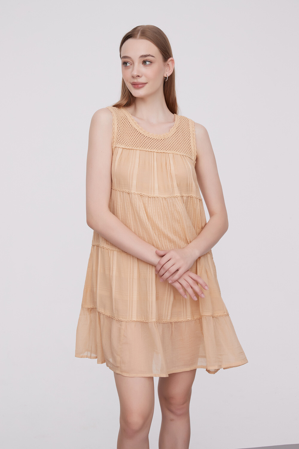 Vestido Stophoer Beige