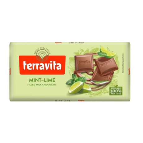 Chocolate Terravita con Leche Menta y Lima 100 G 001